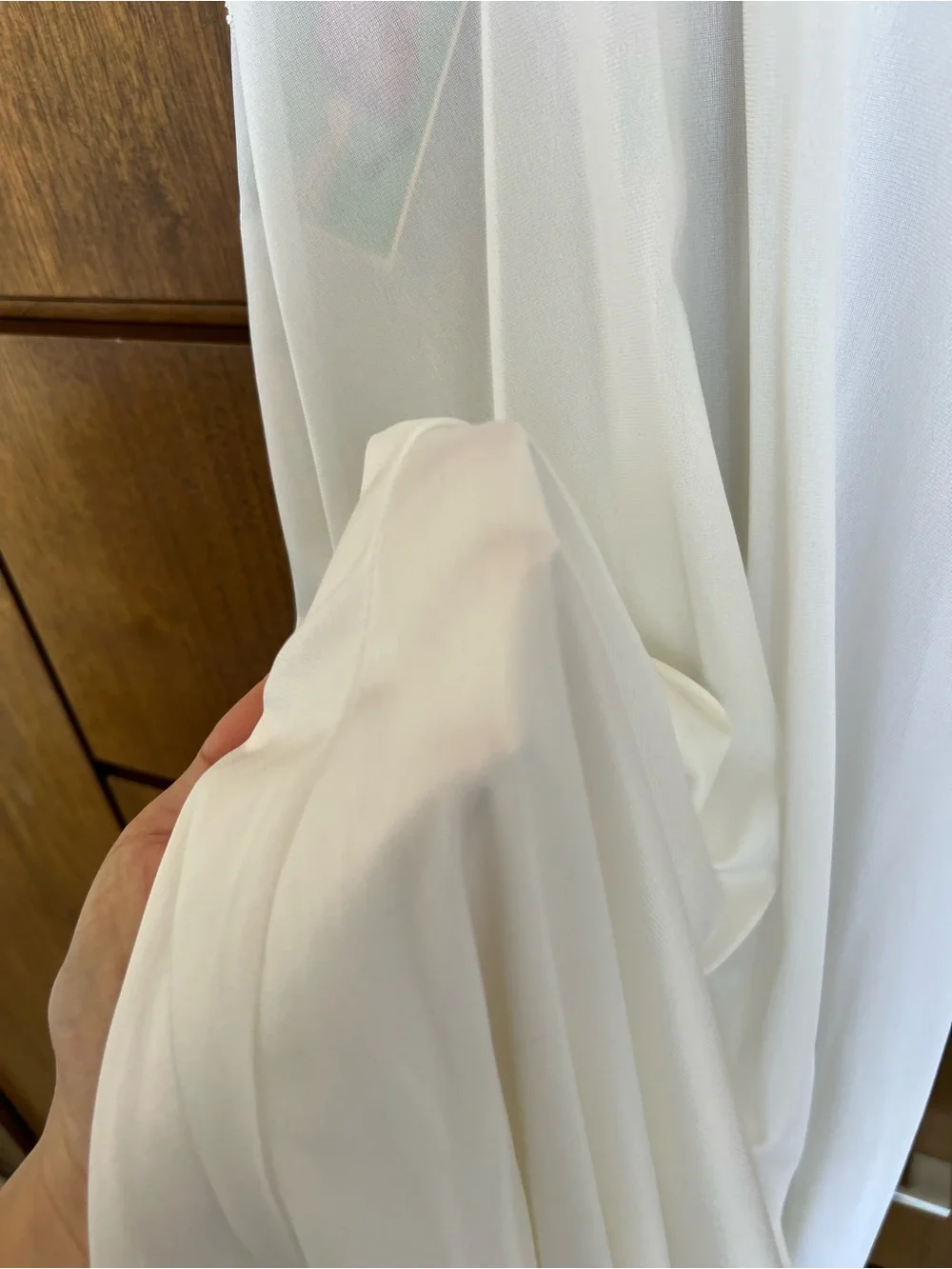 Vintage Sheer Lace White Women's Dress - Picture 8 of 8